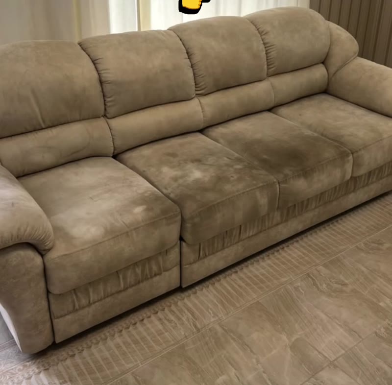 Yıkama öncesi kirli koltuk